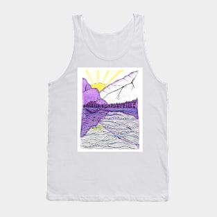 Purple Reflection Tank Top